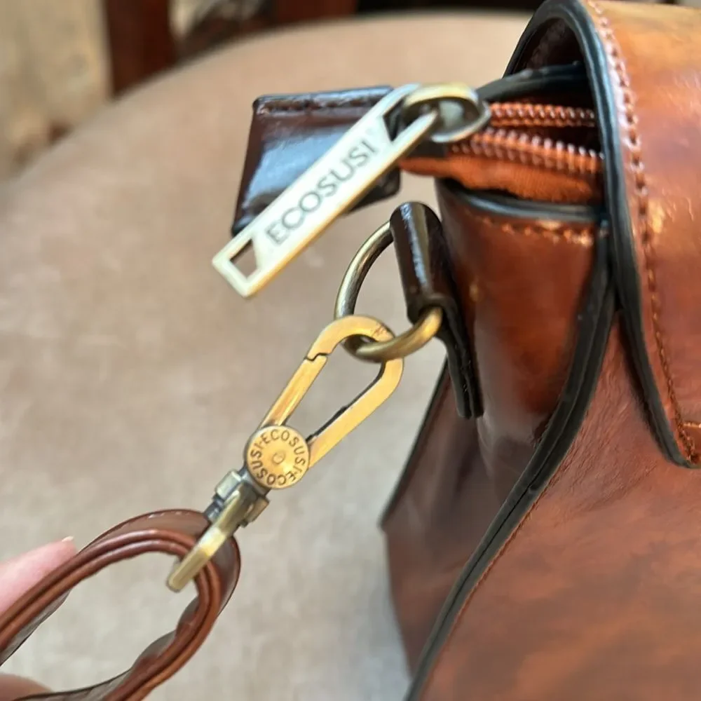 EUC VTG-STYLE *BOW* Messenger Purse Womens School Satchel Messenger Bag - Picture 7 of 12